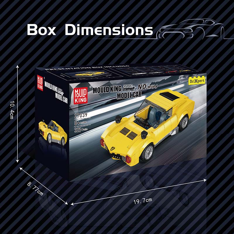 Mould King 27039 Italian Bull Miura 321 PCS