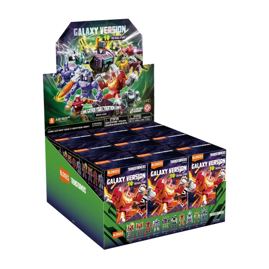 Blokees Transformers Galaxy Version 10 One Shall Stand action figure with detailed robot design and vibrant colors.