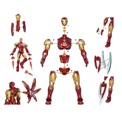 Marvel Infinity Saga Champion Class 01 Iron Man MK85 Model Kits | Blokees