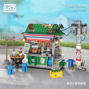 LOZ 1253 Hong Kong Street Food Stall Block 665 PCS