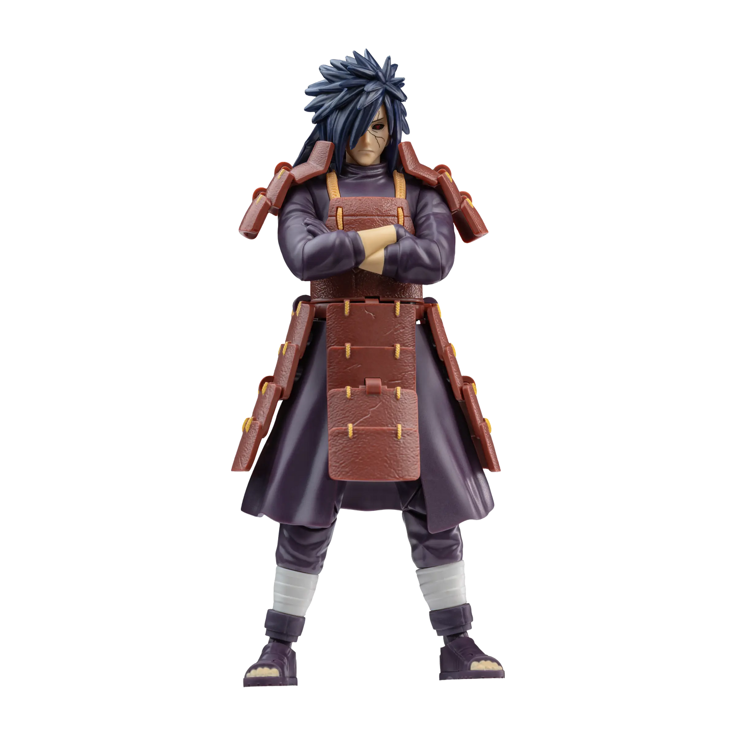 Blokees Naruto Champion Class 05 Madara Uchiha Reanimation action figure with detailed armor and expressive face.