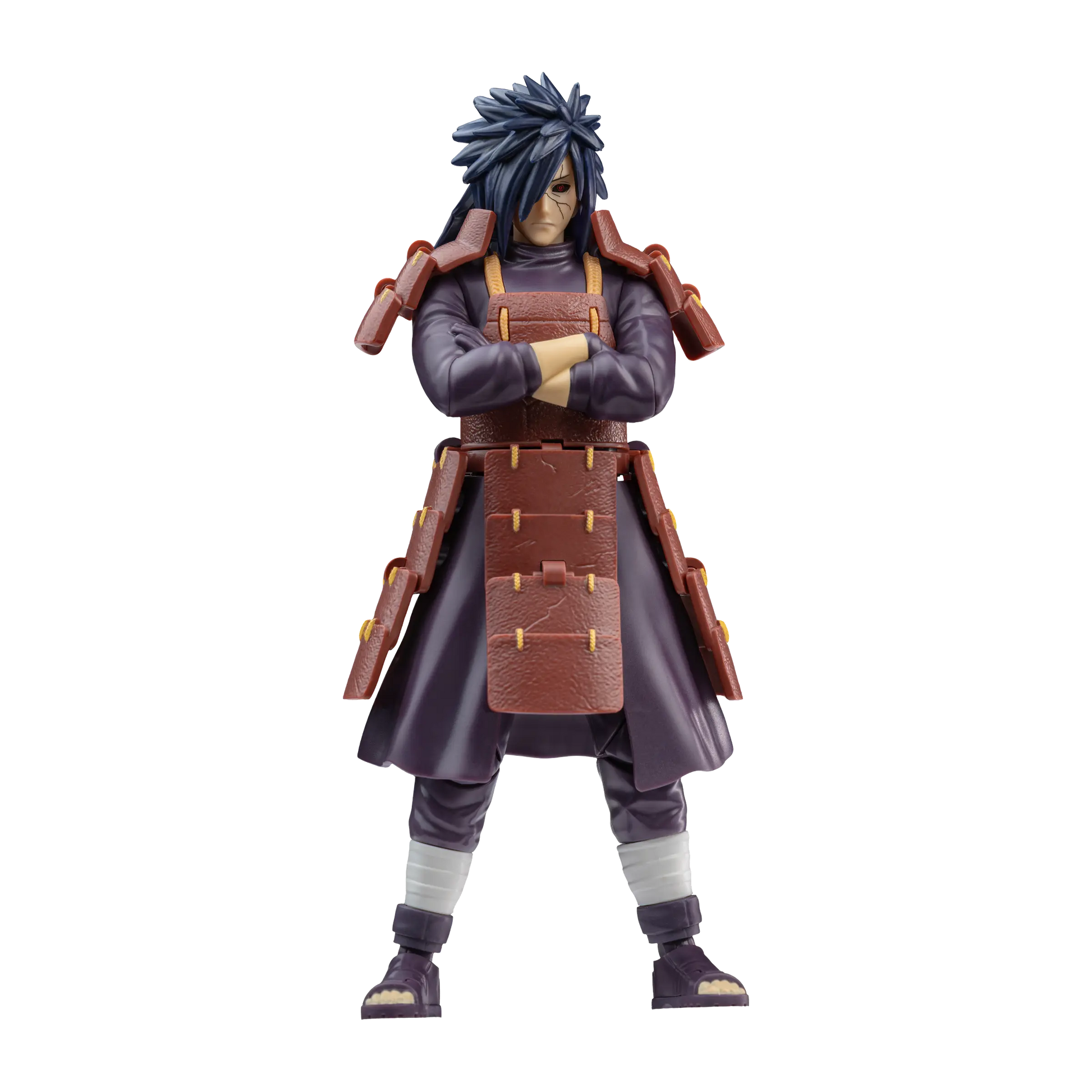 Blokees Naruto Champion Class 05 Madara Uchiha Reanimation action figure with detailed armor and expressive face.