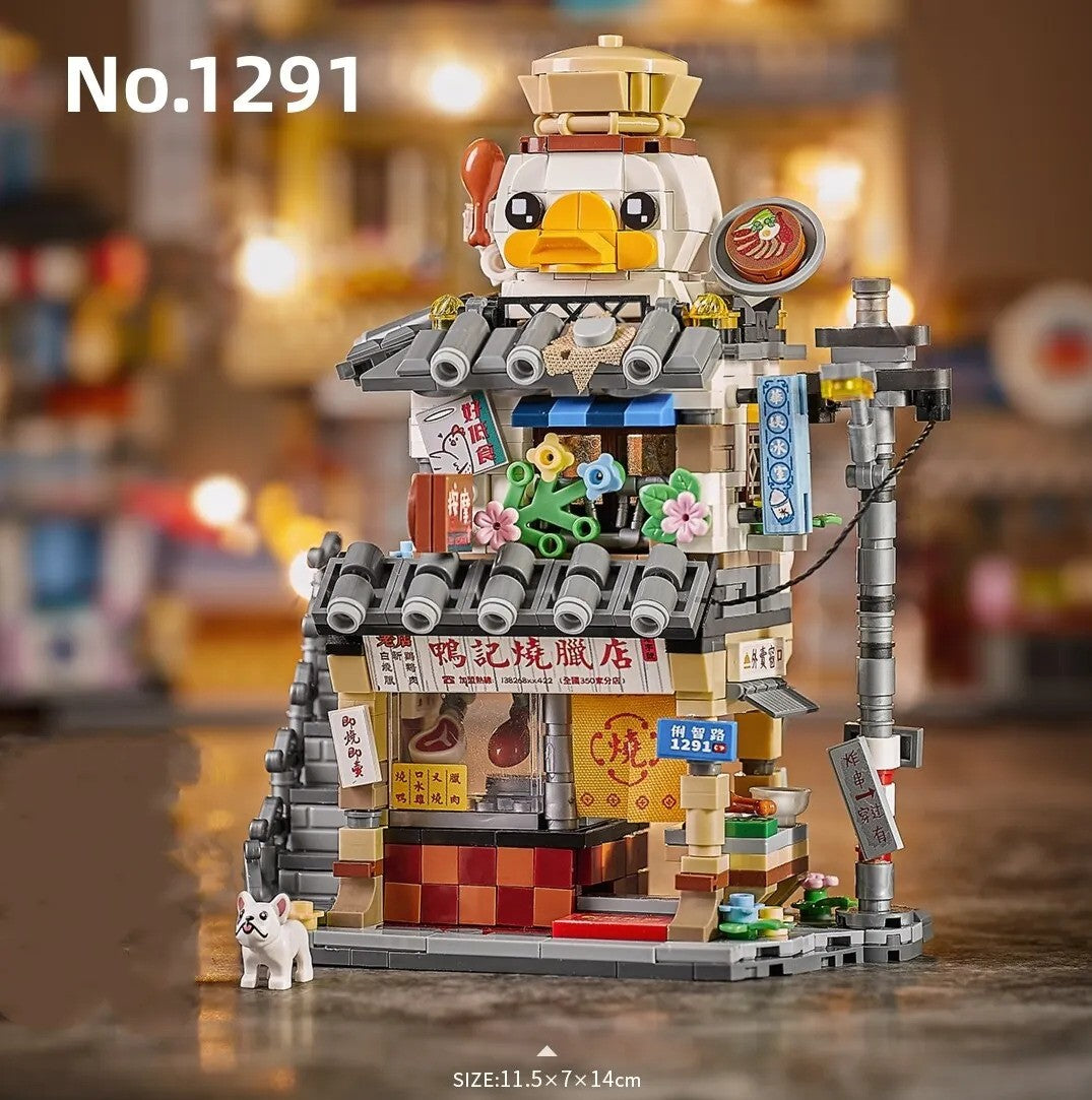 LOZ 1290-1293 Mini Hong Kong Food Store House