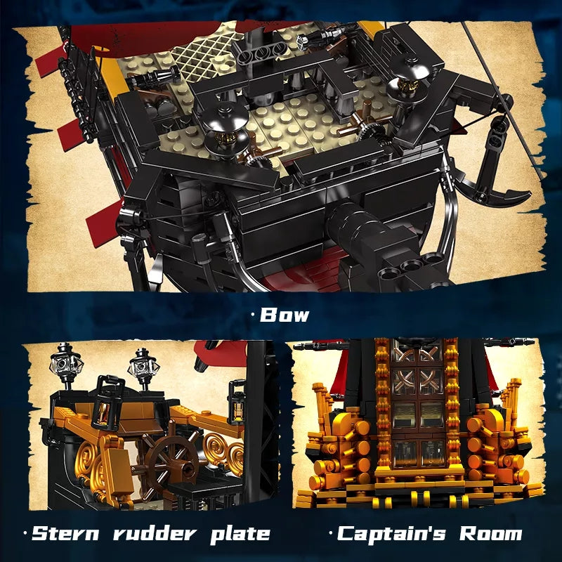 Mould King 13109 Queen Pirate Ship 3139 PCS