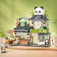 LOZ 1382-1383 Cute Little Bear Cafe Flower Shop Panda Tea House