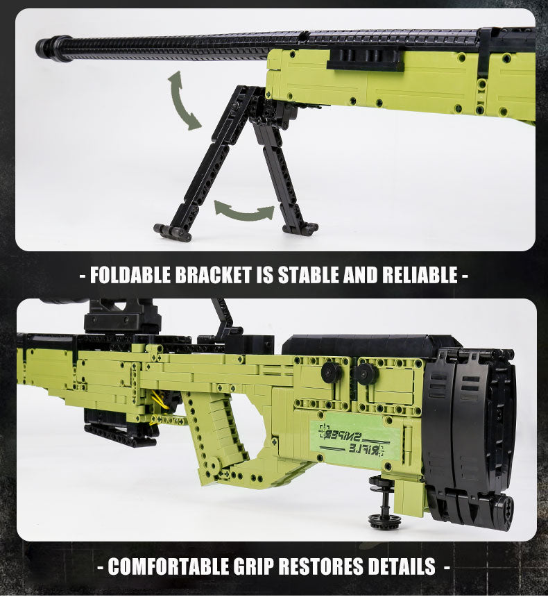 Mould King 14010 AWM Sniper Rifle with 1628 Pieces