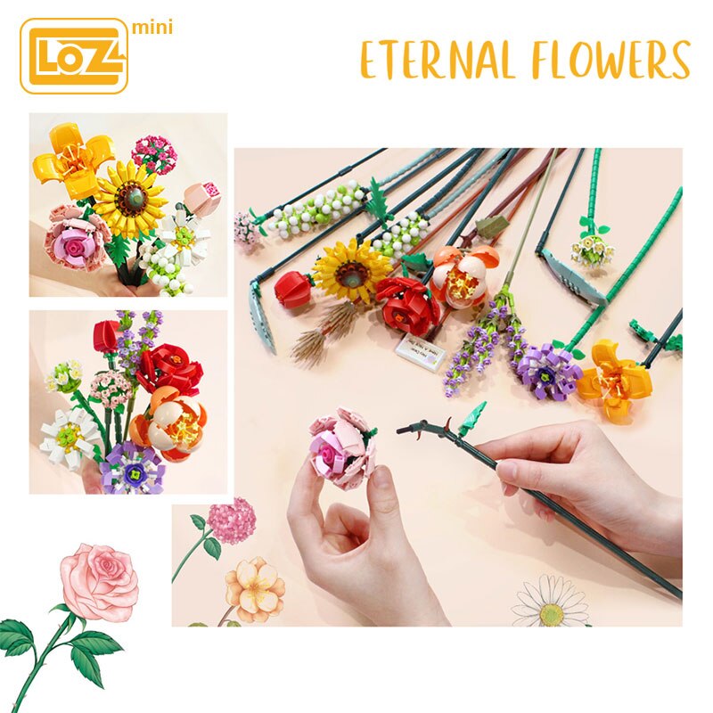 LOZ 1657-1659 Eternal Flowers and Vases