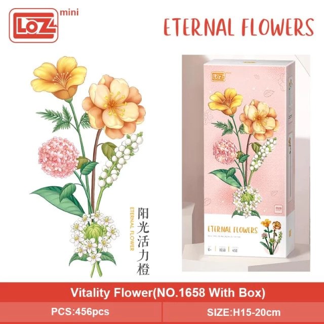 LOZ 1657-1659 Eternal Flowers and Vases