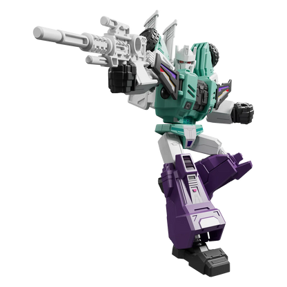 Blokees Transformers Galaxy Version 10 One Shall Stand action figure with detailed robot design and vibrant colors.