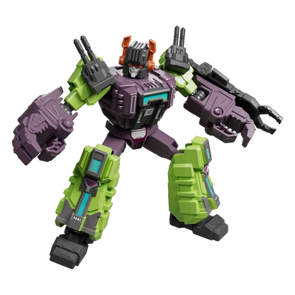 Blokees Transformers Galaxy Version 10 One Shall Stand action figure in robot mode with detailed design and vibrant colors.