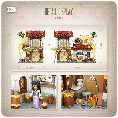 LOZ 1943 Honey Stall Blocks 1242 PCS