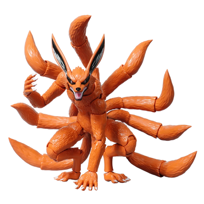 Blokees Naruto Action Edition 01 figure featuring Kurama with detailed sculpt and vibrant colors, showcasing dynamic pose and intricate design.