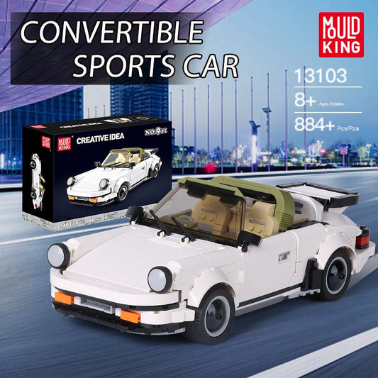 Mould King 13103 Classic 911 TARGA Sports Car Model 882 PCS