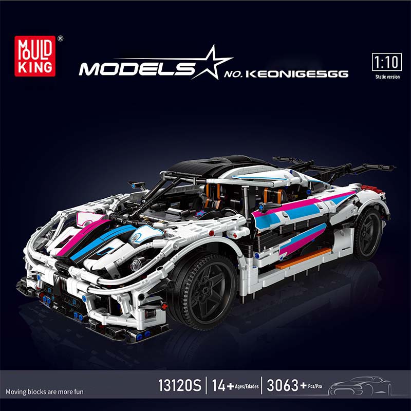 Mould King 13120S Regera Hypercar Remote Controlled 3,063 PCS