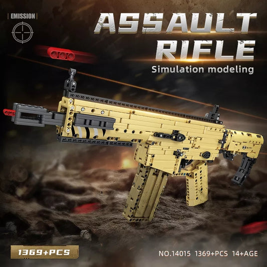 Mould King 14015 Scar Rifle 1369 PCS