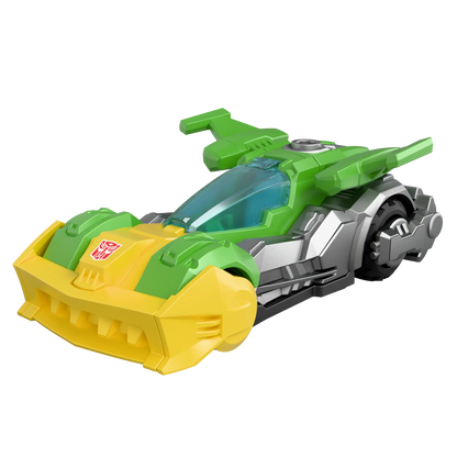 Blokees Transformers C02 Wreck'N Rule wheel showing detailed design and vibrant colors, suitable for action figures or collectibles.
