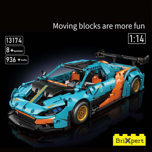 Mould King 13174 P1-GTR Sports Car Model 936 PCS