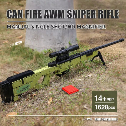 Mould King 14010 AWM Sniper Rifle with 1628 Pieces