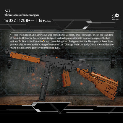 Mould King 14022 Thompson Submachinegun 1208 PCS