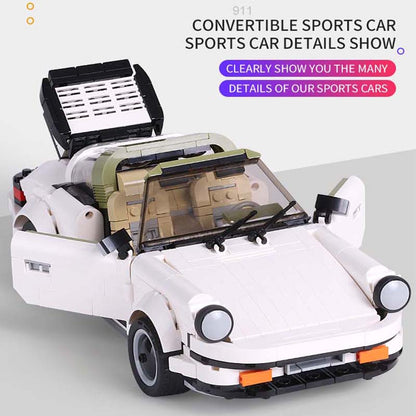 Mould King 13103 Classic 911 TARGA Sports Car Model 882 PCS