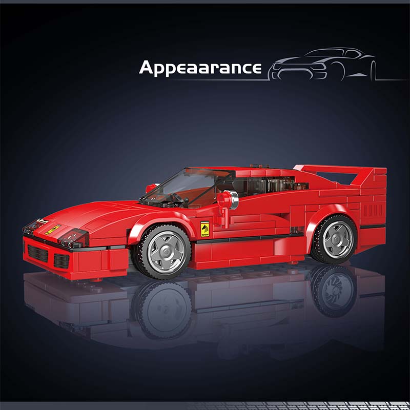 Mould King 27038 Rosso Corsa F40 338 PCS