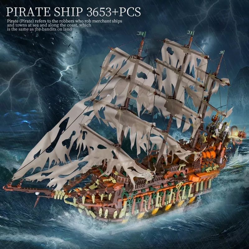 Mould King 13138 The Flying Dutchman Sailing Ship 3653 PCS