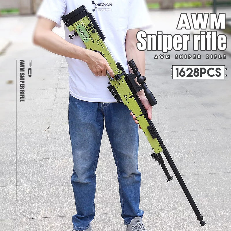 Mould King 14010 AWM Sniper Rifle with 1628 Pieces