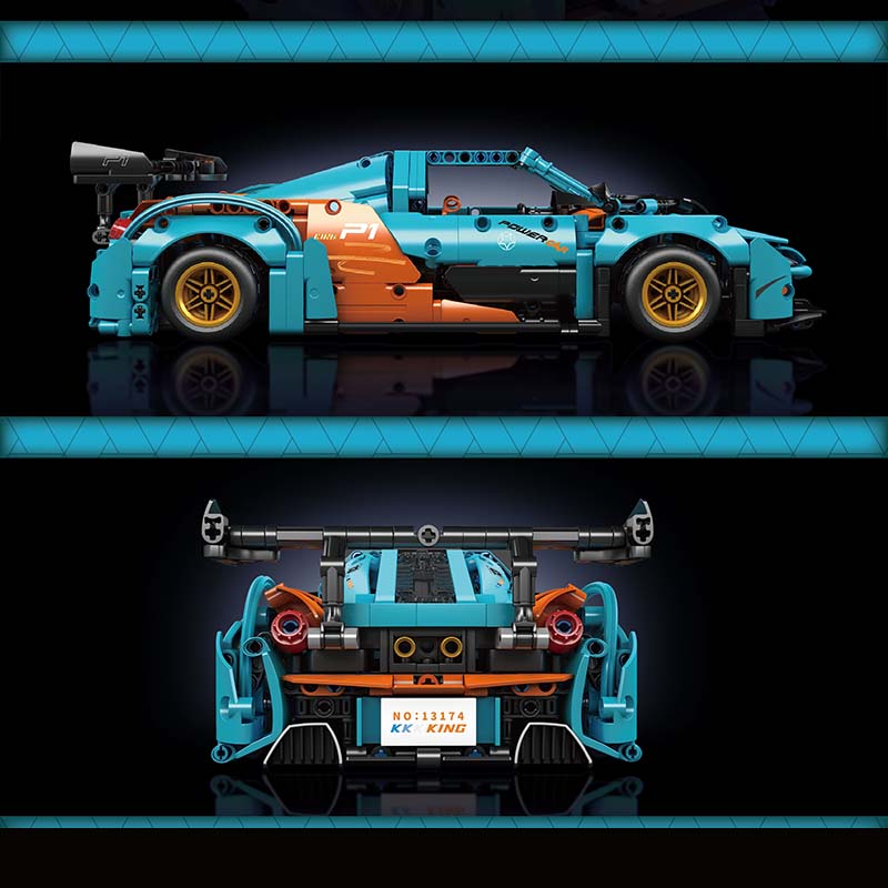 Mould King 13174 P1-GTR Sports Car Model 936 PCS