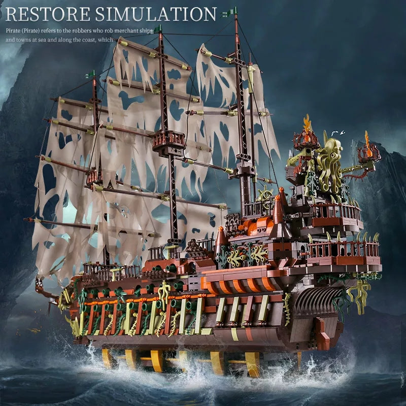 Mould King 13138 The Flying Dutchman Sailing Ship 3653 PCS