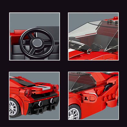 Mould King 27006 The 488 GTB Mini Sports Car 329 PCS