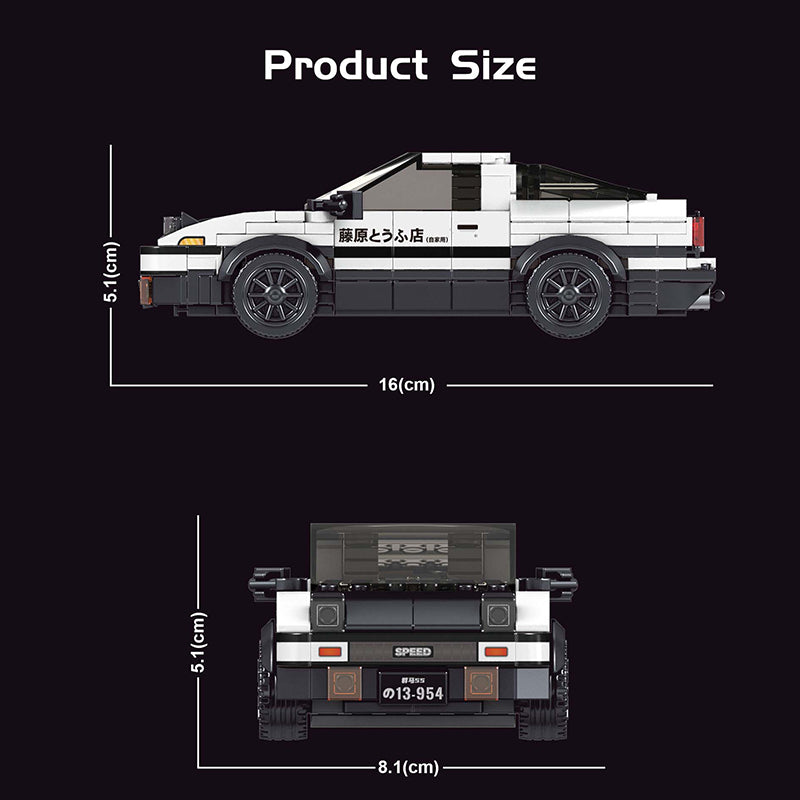 Mould King 27013 The AE86 Mini Sports Car 399 PCS