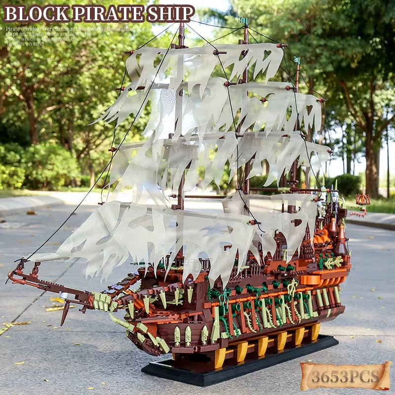 Mould King 13138 The Flying Dutchman Sailing Ship 3653 PCS