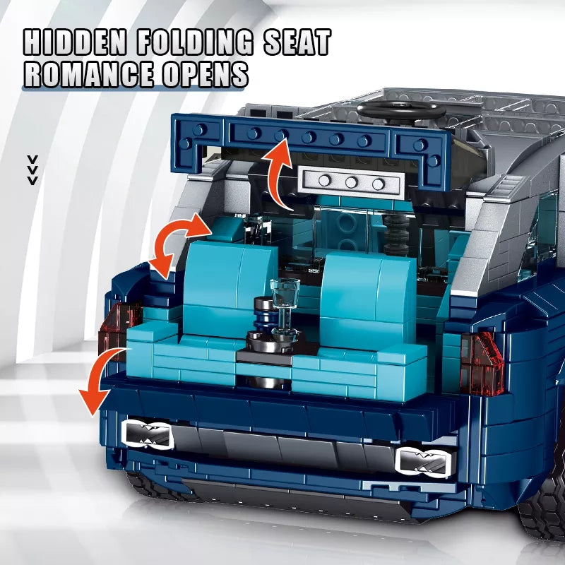 Mould King 10017 R.R. Kulliman Car 1882 PCS