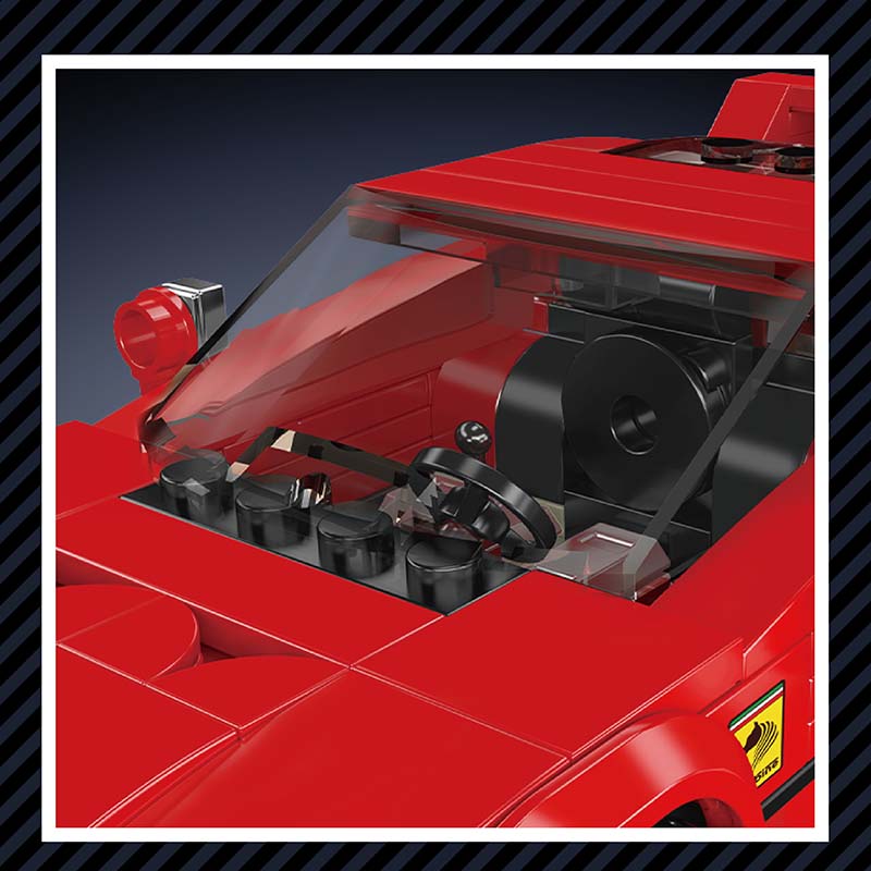 Mould King 27038 Rosso Corsa F40 338 PCS