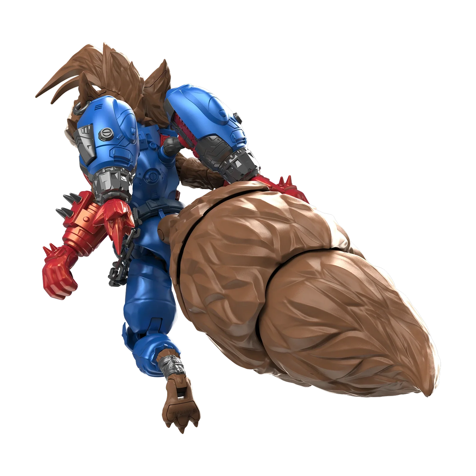Marvel Rivals Champion Class 09 Rocket Raccoon action figure by Blokees, featuring Rocket Raccoon in detailed superhero costume.