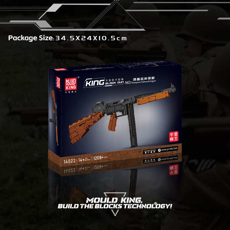 Mould King 14022 Thompson Submachinegun 1208 PCS