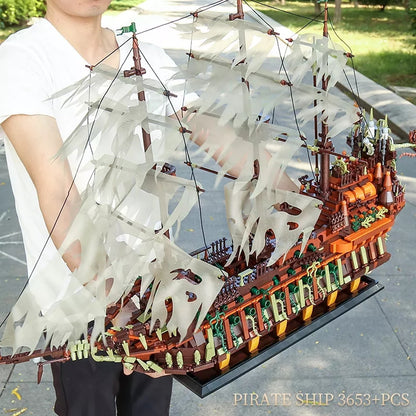 Mould King 13138 The Flying Dutchman Sailing Ship 3653 PCS
