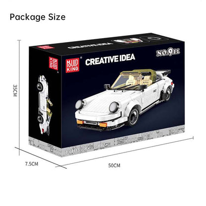 Mould King 13103 Classic 911 TARGA Sports Car Model 882 PCS