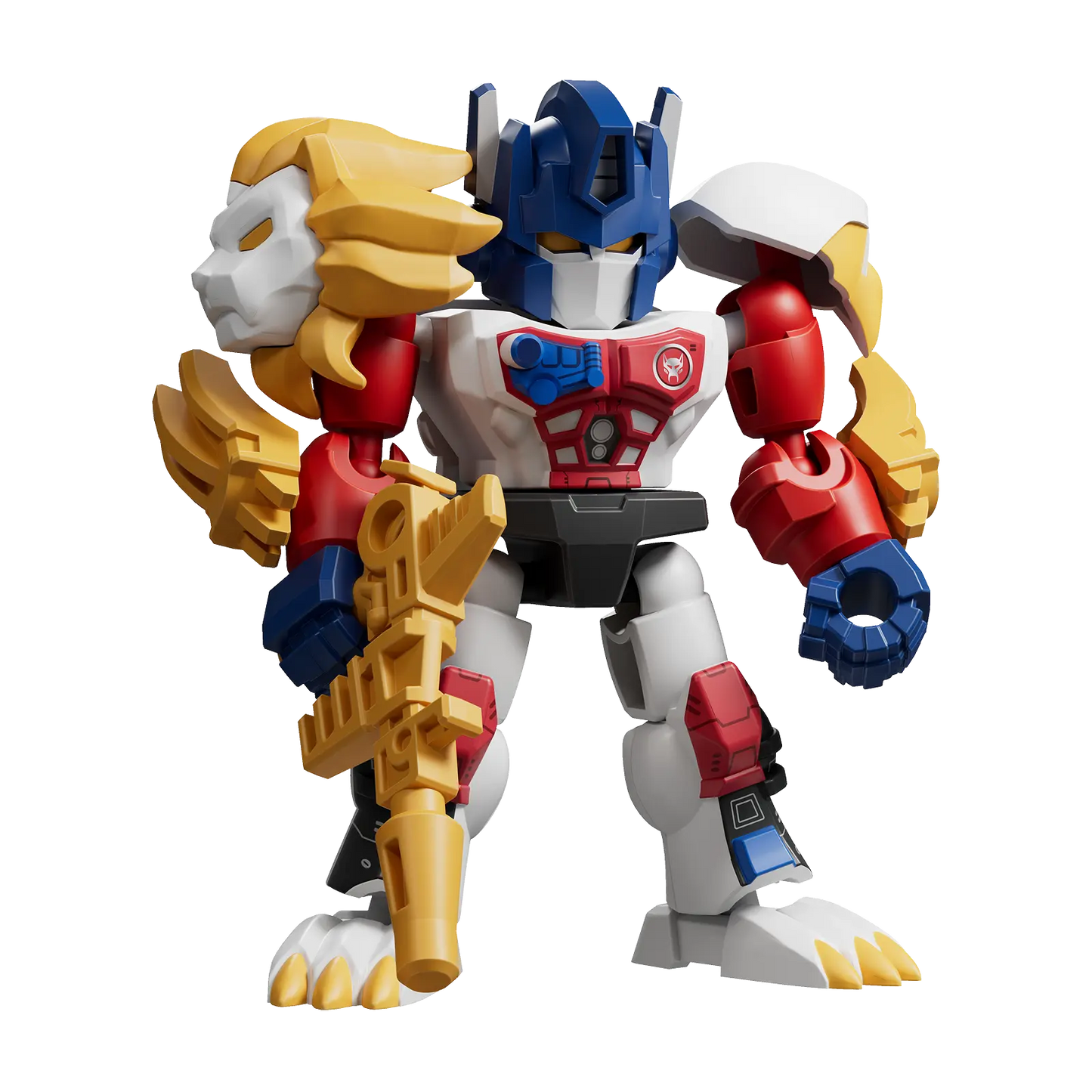 Blokees Transformers Defender Version 07 Power of the Beast action figure with detailed robot and beast features.