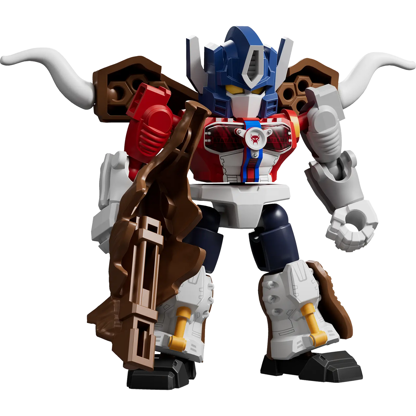 Blokees Transformers Defender Version 07 Power of the Beast action figure with detailed robot and beast design on a plain background.