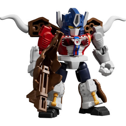 Blokees Transformers Defender Version 07 Power of the Beast action figure with detailed robot and beast design on a plain background.