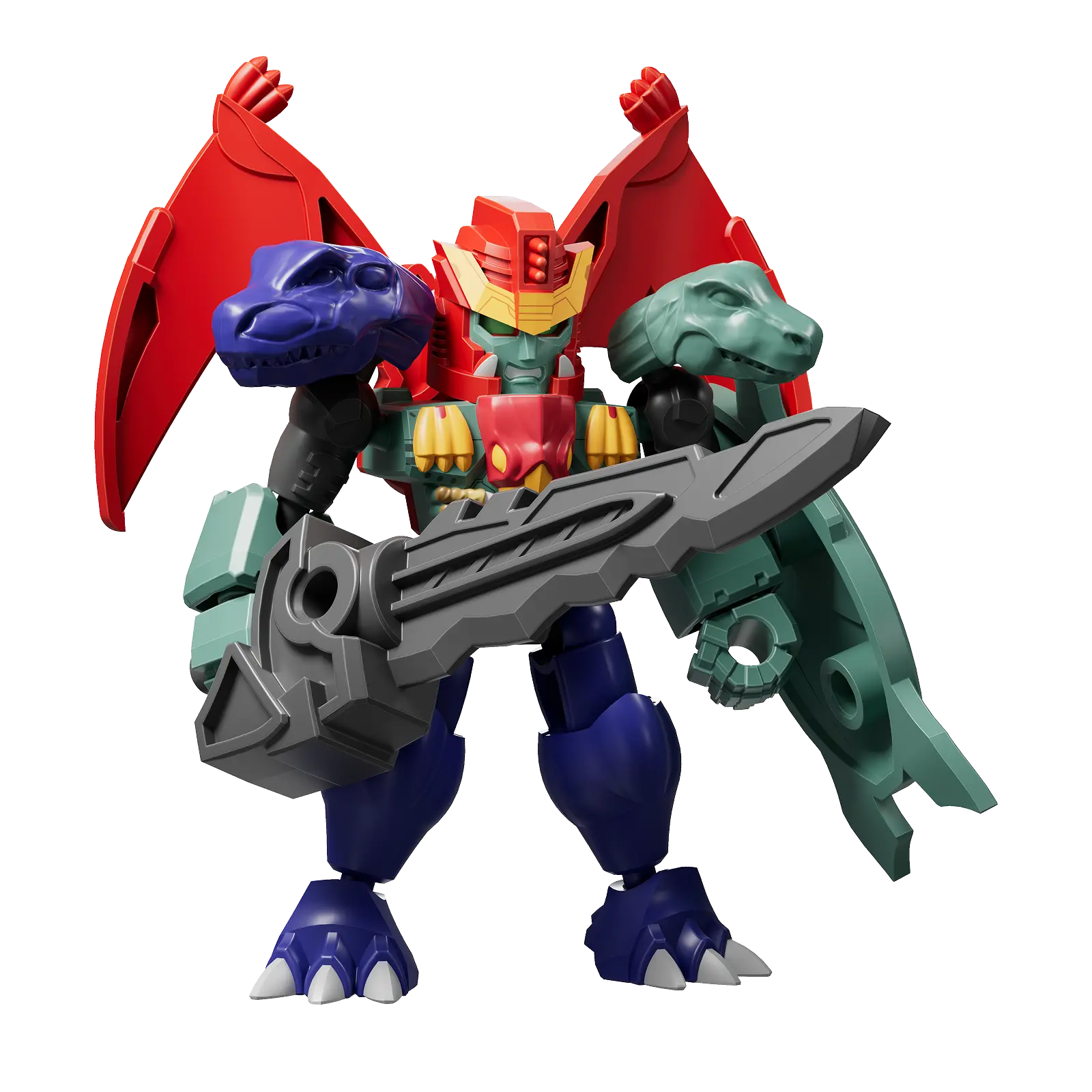 Blokees Transformers Defender Version 07 Power of the Beast action figure with detailed robot and beast mode features.