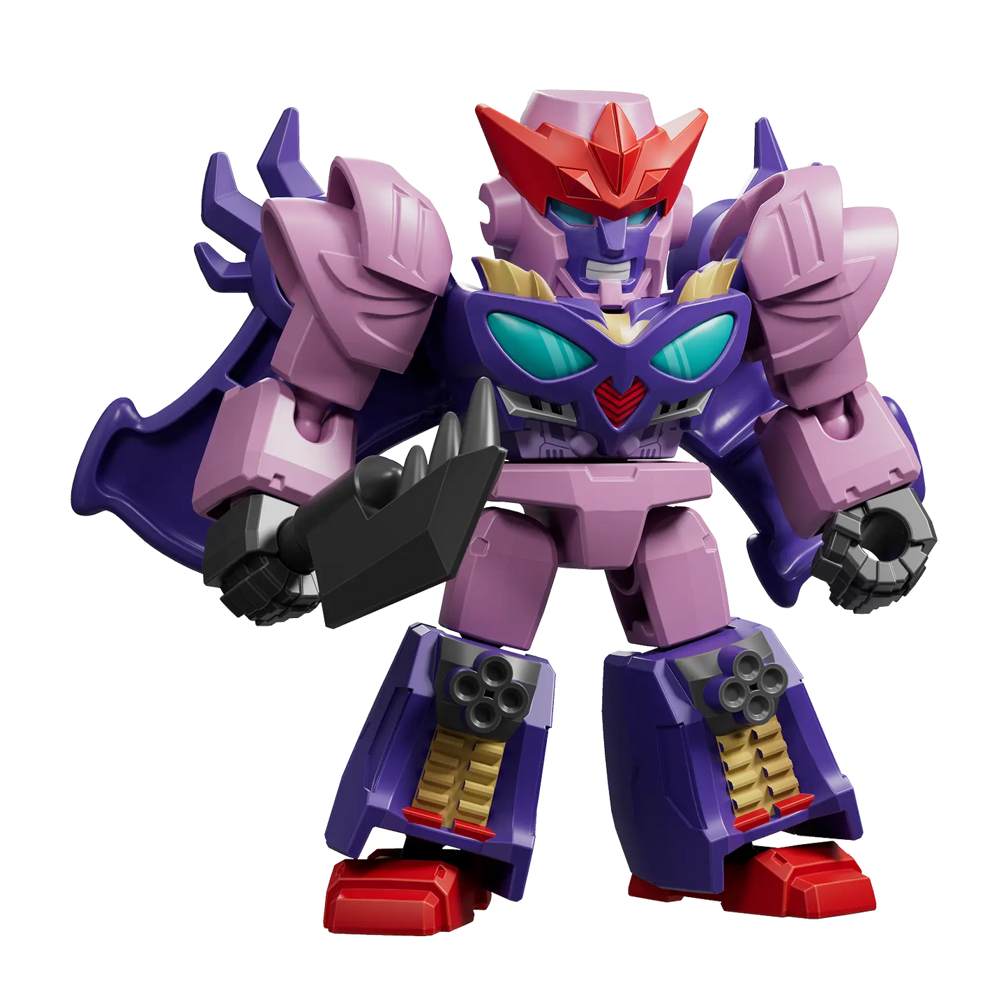 Blokees Transformers Defender Version 07 Power of the Beast action figure in robot mode with detailed design and vibrant colors.