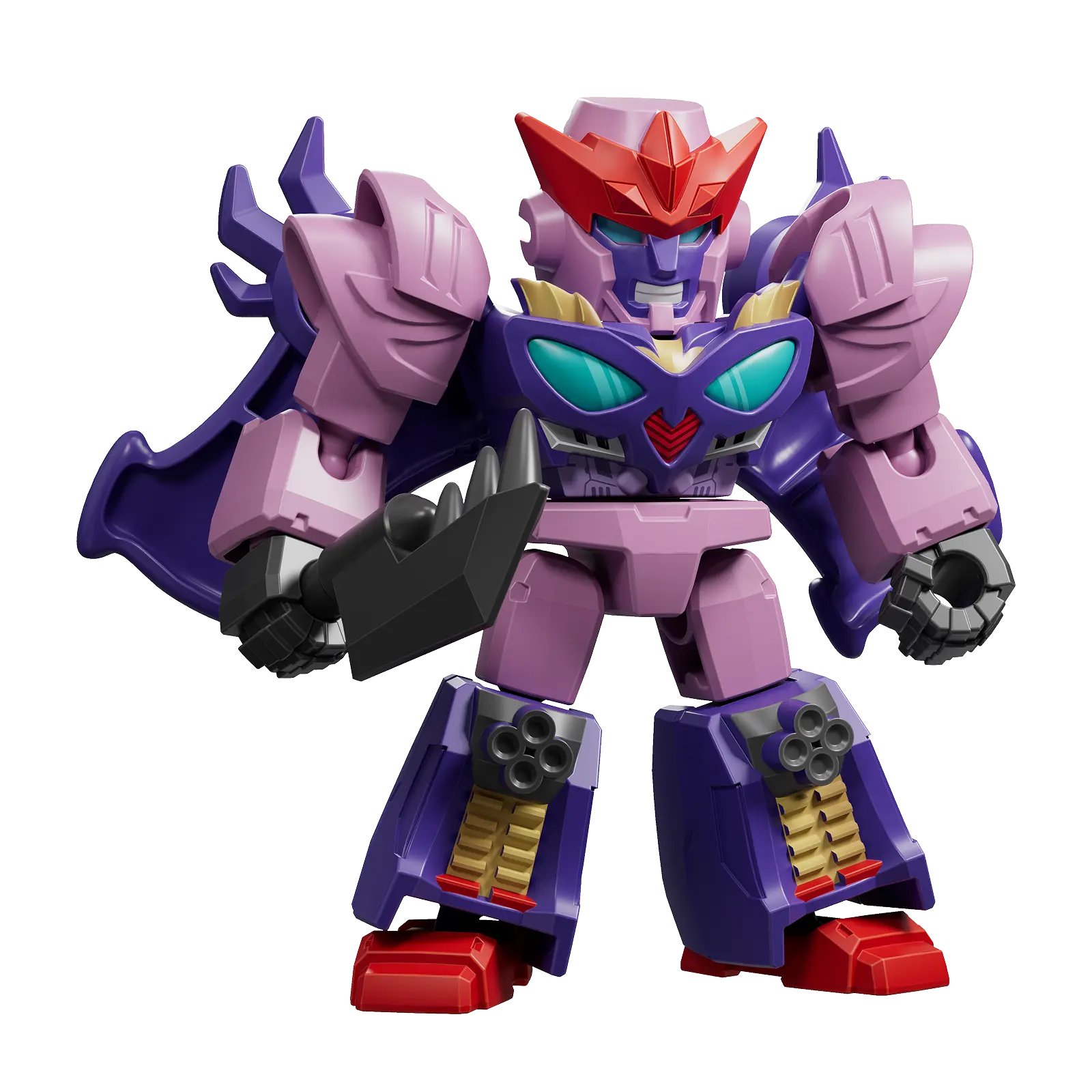 Blokees Transformers Defender Version 07 Power of the Beast action figure in robot mode with detailed design and vibrant colors.