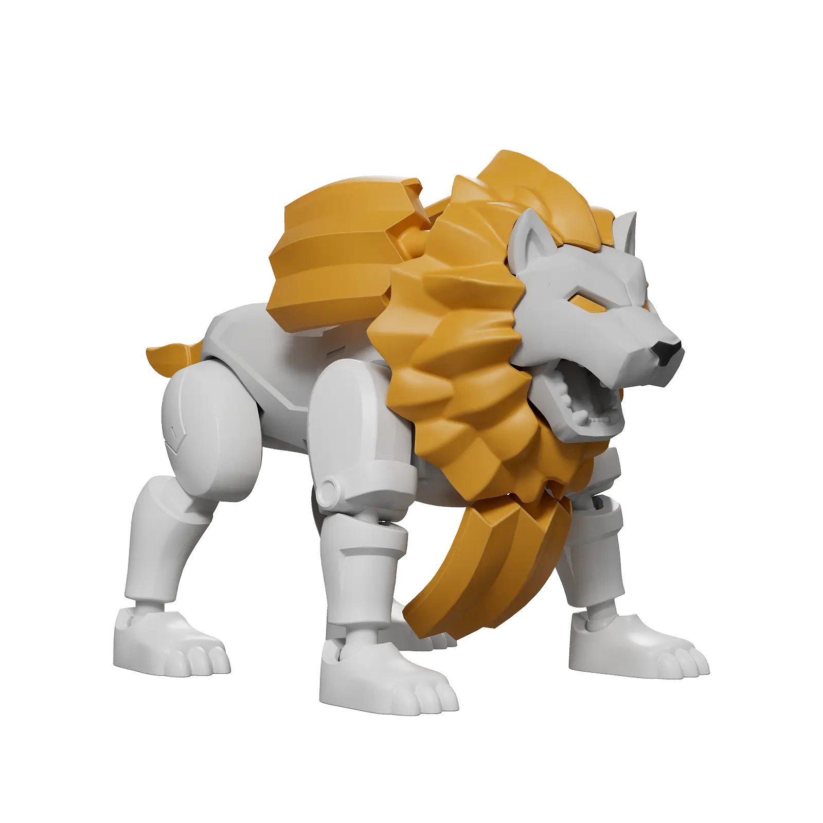 Blokees Transformers Defender Version 07 Power of the Beast action figure with detailed robot and beast mode features.