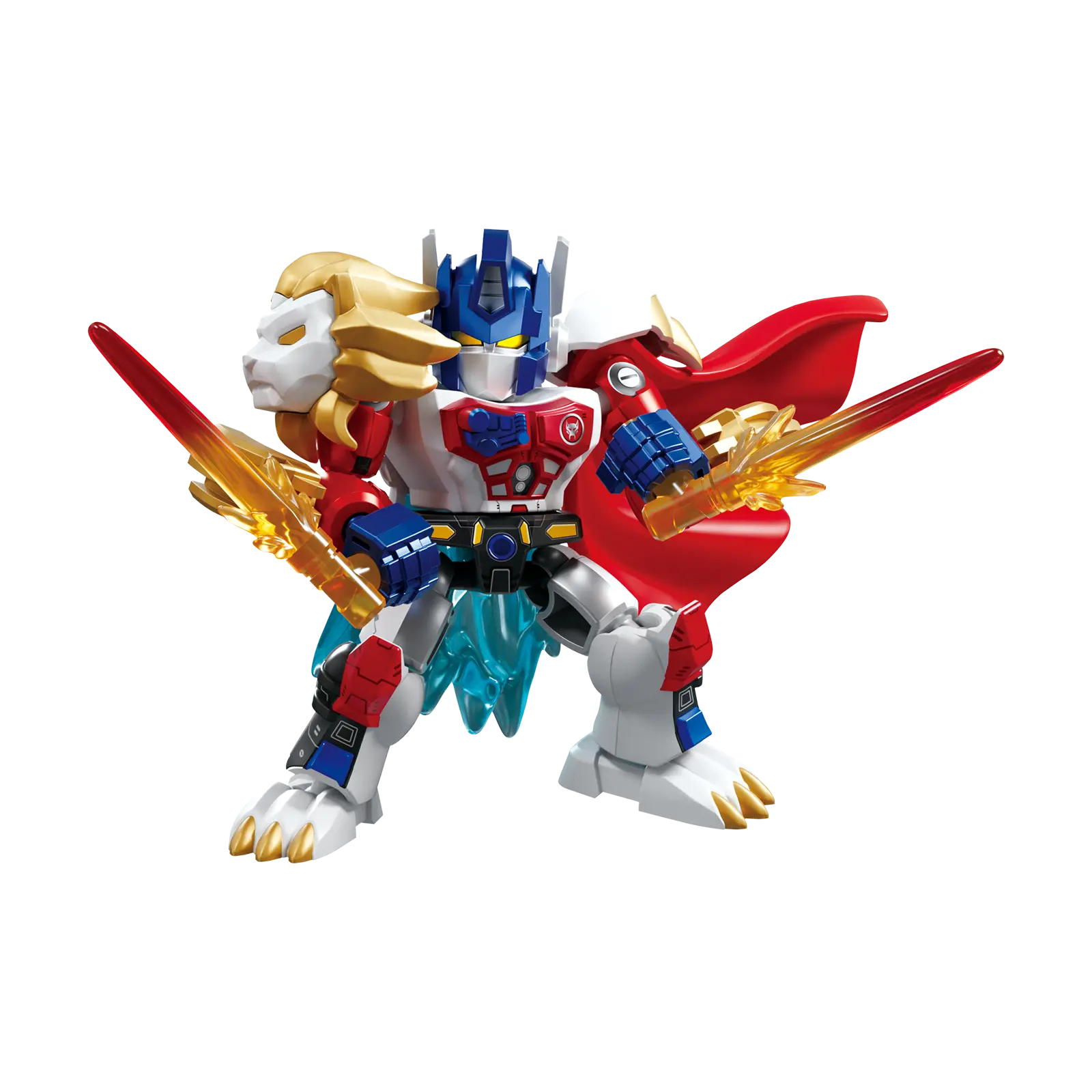 Blokees Transformers Defender Version 07 Power of the Beast action figure with detailed robot and beast features.