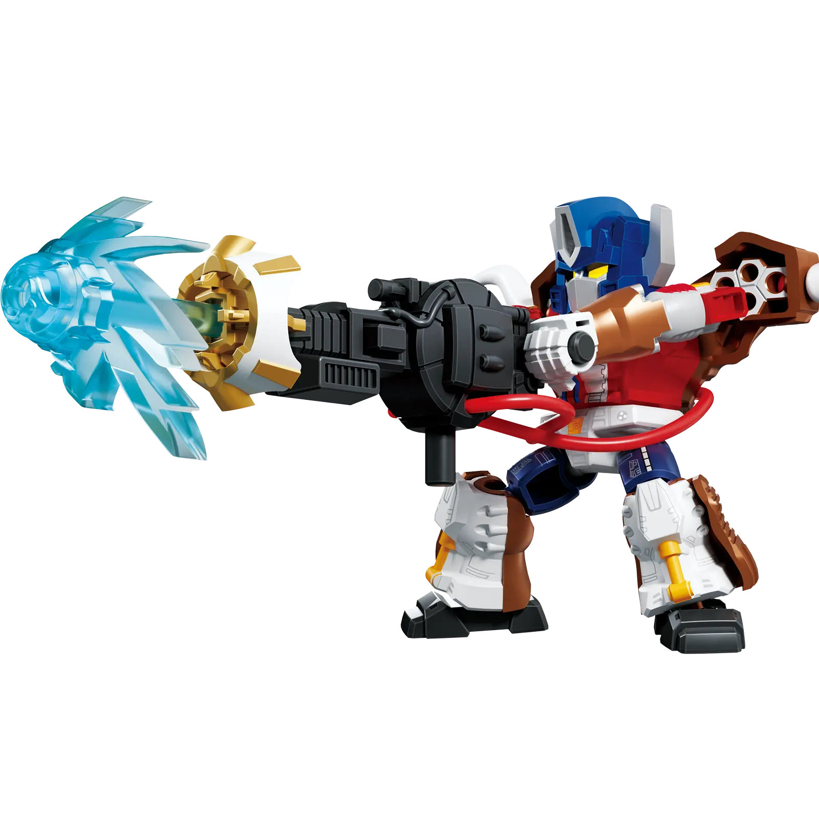 Blokees Transformers Defender Version 07 Power of the Beast action figure with intricate robot details and vibrant colors.