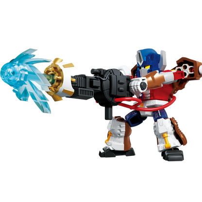 Blokees Transformers Defender Version 07 Power of the Beast action figure with intricate robot details and vibrant colors.
