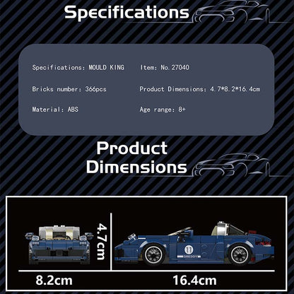 Mould King 27040 No. 911 Targa 366 PCS
