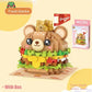 LOZ 8807-8812 Bear Panda Hamburger Fries Dessert